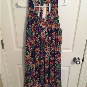 Hi-Low Floral Dress